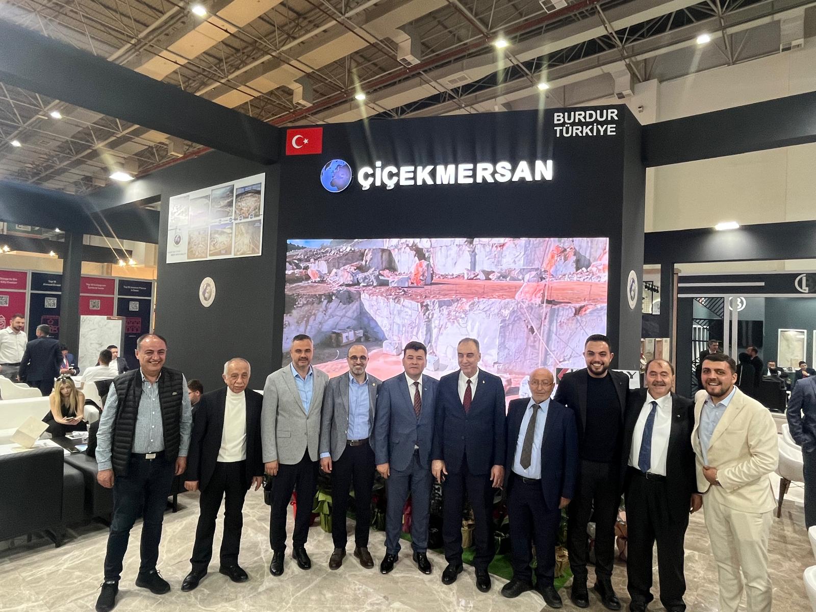 Başkanımız Yusuf Keyik Marble İzmir Fuarı’nda Burdur'lu firmalarımızı yalnız bırakmadı.